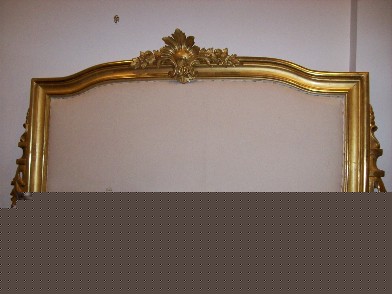 testata letto legno dorato 
